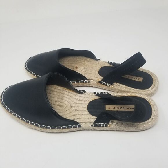 ZARA Basics Sandal. Black. Size 39. From Zara Basic Collection. - Picture 13 of 15